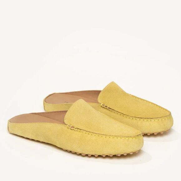 EUC M. Gemi Italian Yellow Leather Mules 35 IT/5 - Picture 1 of 8